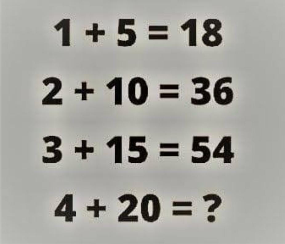 ألغاز رياضية مع الحل: هل يمكنك حل هذه المسألة الحسابية في 10 ثواني فقط؟ "ركز جيداً"